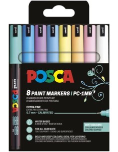 ROTUL.UNI-POSCA PC-1MR SUAVES E/8