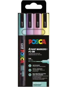 ROTUL.UNI-POSCA PC-3M COL. SUAVES E/4