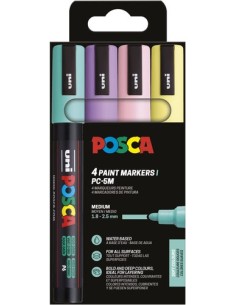 ROTUL.UNI-POSCA PC-5M COL. PASTEL E/4