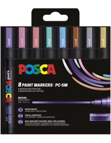 ROTUL.UNI-POSCA PC-5M COL. FLUOR E/8