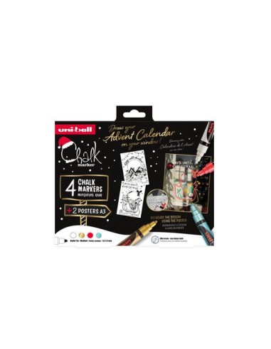 ROTUL.UNIBALL CHALK MARKER PWE-5M SET.4