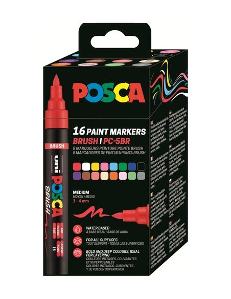 ROTUL.UNI-POSCA PC-5BR GAMA COMPL.EST.16
