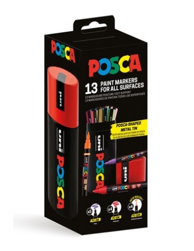 ROTUL.UNI-POSCA LATA METALICA DE 13