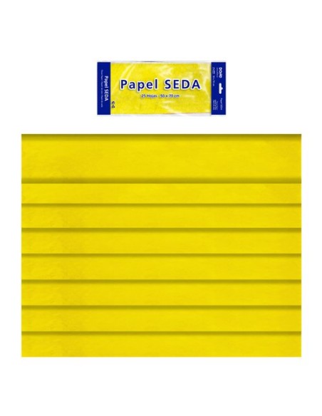 BOLSA 25H PAPEL SEDA DOHE 50X70CM AMARILLO