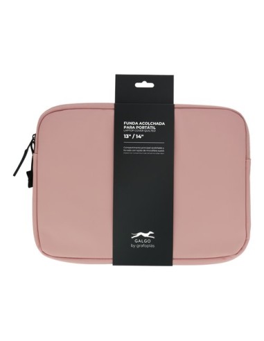 FUNDA PORTATIL GALGO 14  ROSA