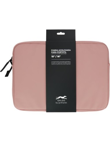 FUNDA PORTATIL GALGO 16  ROSA