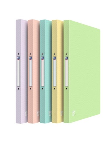 CARPETA OXFORD PP A4 2 AN.15 SURT. PASTE - Pack de 10 unidades