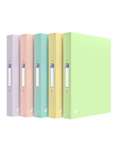 CARPETA OXFORD PP A4 2 AN.30 SURT. PASTE - Pack de 10 unidades