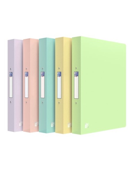 CARPETA OXFORD PP A4 2 AN.30 SURT. PASTE - Pack de 10 unidades