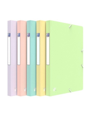 CARP.PROY.OXFORD PP A4 2,5 cm SURT. PAST - Pack de 10 unidades