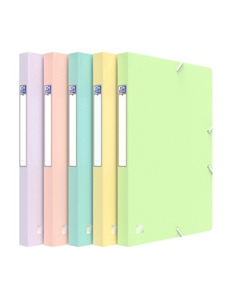 CARP.PROY.OXFORD PP A4 2,5 cm SURT. PAST - Pack de 10 unidades