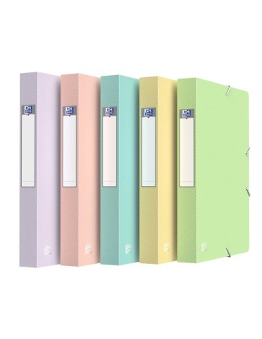 CARP.PROY.OXFORD PP A4 4 cm SURT. PASTEL - Pack de 10 unidades
