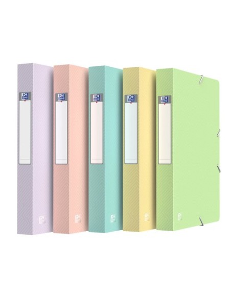 CARP.PROY.OXFORD PP A4 4 cm SURT. PASTEL - Pack de 10 unidades