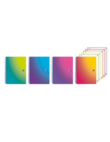 BLOC OXF. EU.BOOK 5 GRADIENT A4 120h CD. - Pack de 5 unidades