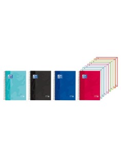 BLOC OXF. EU.BOOK 8 A4 160h CD.5 COL.(4 - Pack de 5 unidades