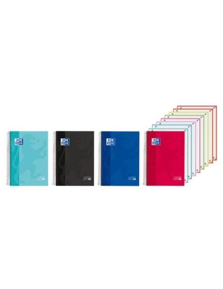 BLOC OXF. EU.BOOK 8 A4 160h CD.5 COL.(4 - Pack de 5 unidades