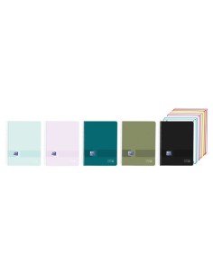 BLOC OXF. EU.BOOK 10 A4 200h CD.5 COL.(4 - Pack de 5 unidades