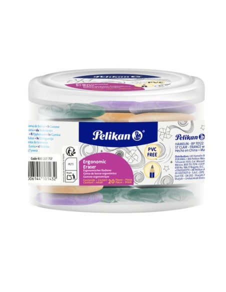 GOMA BORRAR PELIKAN VINILO ERGONOMIC 20