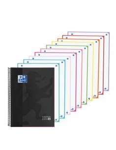 BLOC OXF. EU.BOOK 10 A4 200h CD.5 NEGRO - Pack de 5 unidades