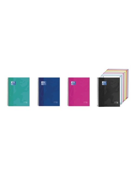 BLOC OXF. EU.BOOK 10 A4 200h HZ. COL.(4) - Pack de 5 unidades