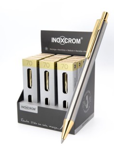 BOLIGRAFO INOXCROM INOX-70 GOLD E/12