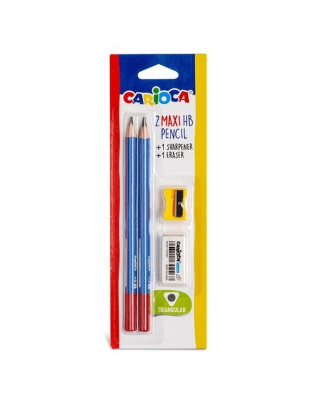 LAPIZ CARIOCA MAXI TRIANGUL.-HB B/2 +AFI
