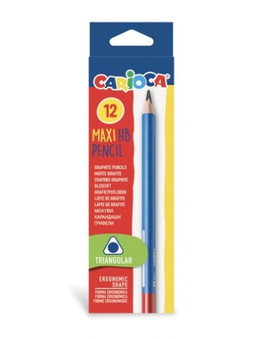LAPIZ CARIOCA MAXI TRIANGUL.-HB CAJA de