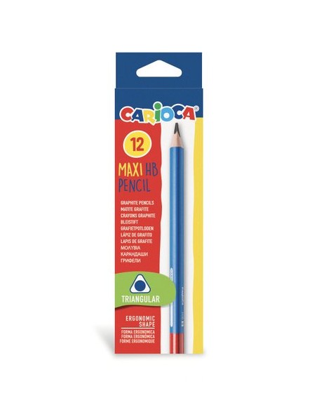 LAPIZ CARIOCA MAXI TRIANGUL.-HB CAJA de