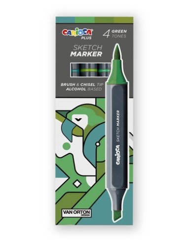 ROTUL.CARIOCA PLUS DOBLE P.COL.VERDES C/