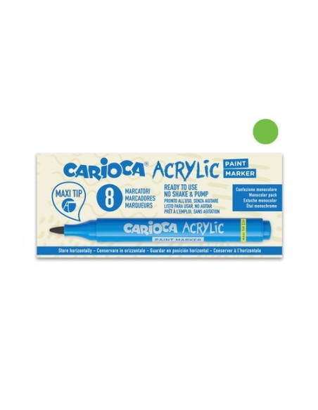 ROTUL.ACRILICO CARIOCA VERDE - Pack de 8 unidades