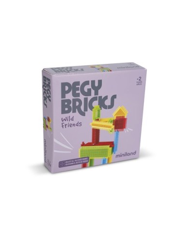 JUEGO MINILAND PEGY BRICKS: WILD FRIENDS