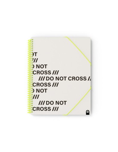 TAR.CARCH.ESP.PP.NOT CROSS A4 40 F GREY - Pack de 4 unidades