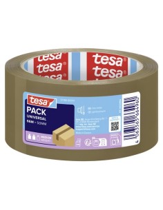 CINTA EMB.TESA PP 66x50 TESAPACK MARRON - Pack de 6 unidades