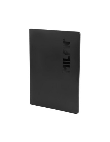 LIBRETA MILAN SHADOW A4 48h HZ. NEGRO - Pack de 3 unidades