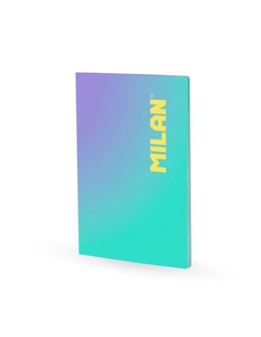 LIBRETA MILAN SUNSET A4 48h HZ. TURQUESA - Pack de 3 unidades
