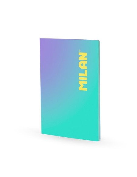 LIBRETA MILAN SUNSET A4 48h HZ. TURQUESA - Pack de 3 unidades