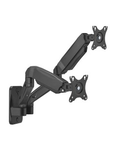 Soporte De Pared Pro Contrapeso Giratorio E Inclinable Para Monitor/tv 9kg (3 Pivotes, 2 Brazos) De 17-32, Negro