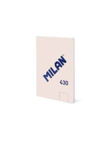 LIBRETA MILAN 430 A6 48h LISO BEIGE - Pack de 6 unidades