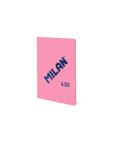 LIBRETA MILAN 430 A6 48h LISO ROSA - Pack de 6 unidades