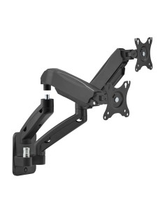 Soporte De Pared Pro Contrapeso Giratorio E Inclinable Para Monitor/tv 9kg (3 Pivotes, 2 Brazos) De 17-32, Negro 2