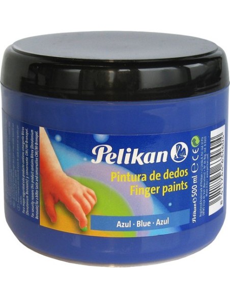 PINTURA DEDOS PELIKAN 500 ml AZUL CELEST