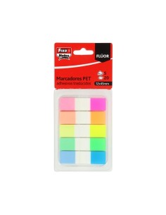 BANDERITAS ADHES. FIXO 12x45 FLUOR P/5