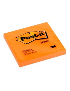 TACO NOTAS POST-IT 654 NARJ. NEON 76x76 - Pack de 6 unidades