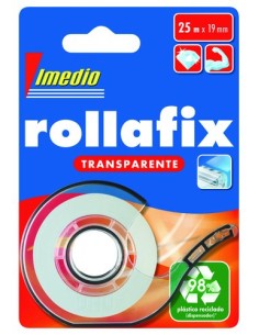 CINTA ADHESIVA IMEDIO 25x19 c/PORT. - Pack de 12 unidades