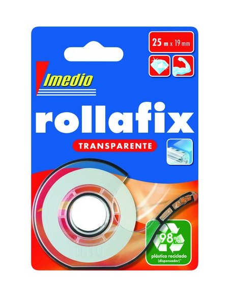 CINTA ADHESIVA IMEDIO 25x19 c/PORT. - Pack de 12 unidades