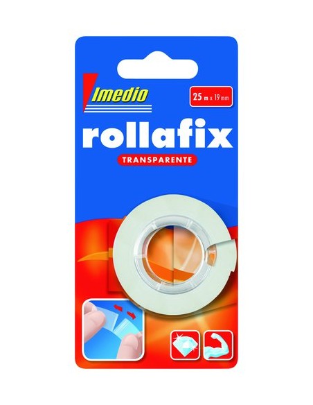 CINTA ADHESIVA IMEDIO 25x19 c/PORT. - Pack de 12 unidades