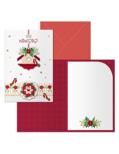 CHRISTMAS DOHE 115x170 BIRD HOUSE - Pack de 6 unidades