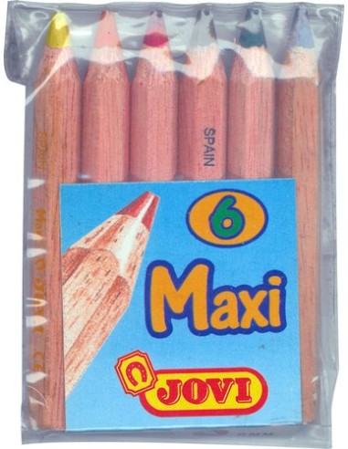 LAPICES COLOR JOVI MAXI CORTOS bolsa  6