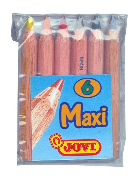 LAPICES COLOR JOVI MAXI CORTOS bolsa  6