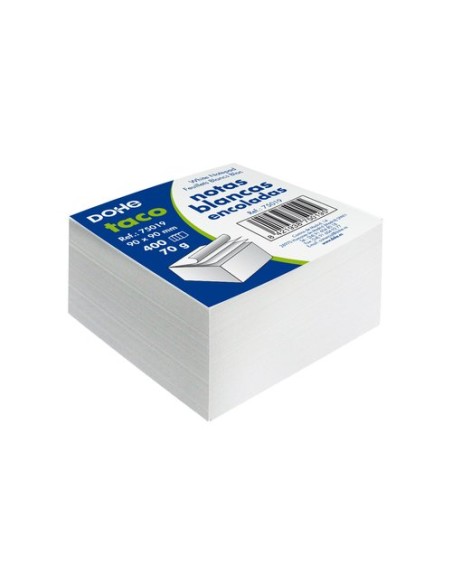 TACO NOTAS ENCOLADO DOHE BLANCO 90x90mm